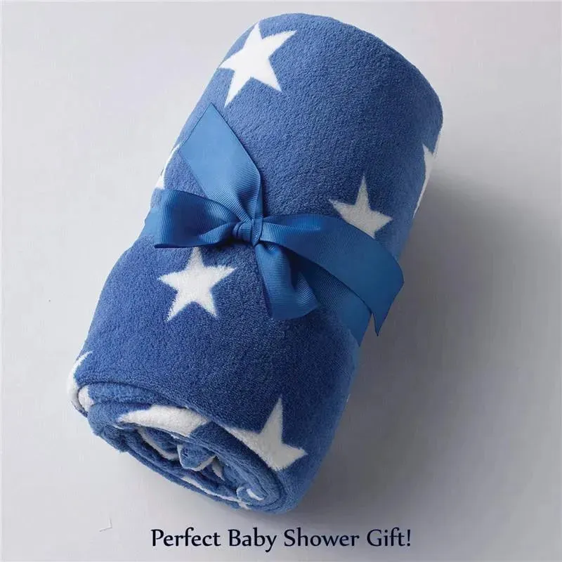 A.D. Sutton - Baby Essentials Plush Blanket, Dino Blue