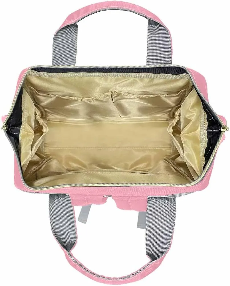 Artsadd Customized Diaper Backpacks Princess, Personalized Princess Diaper Bags Custom Travel Nappy Mommy Bags Backpack with Name for Mother Aunt Birthday Mother's Day