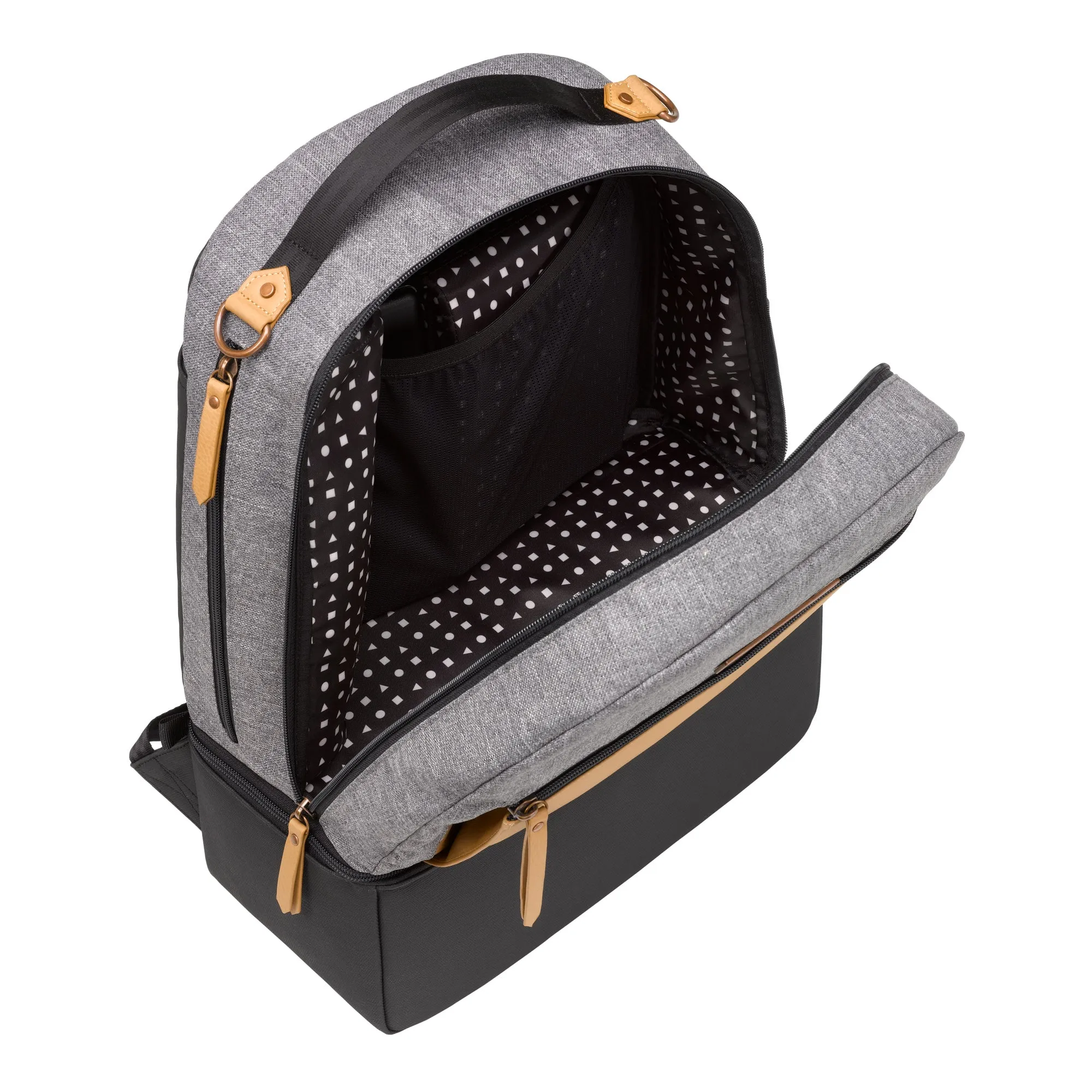 Axis Backpack in Graphite/Camel