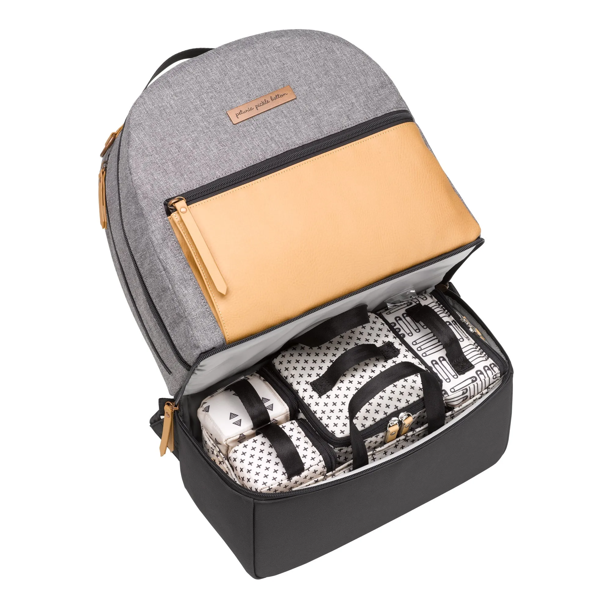 Axis Backpack in Graphite/Camel