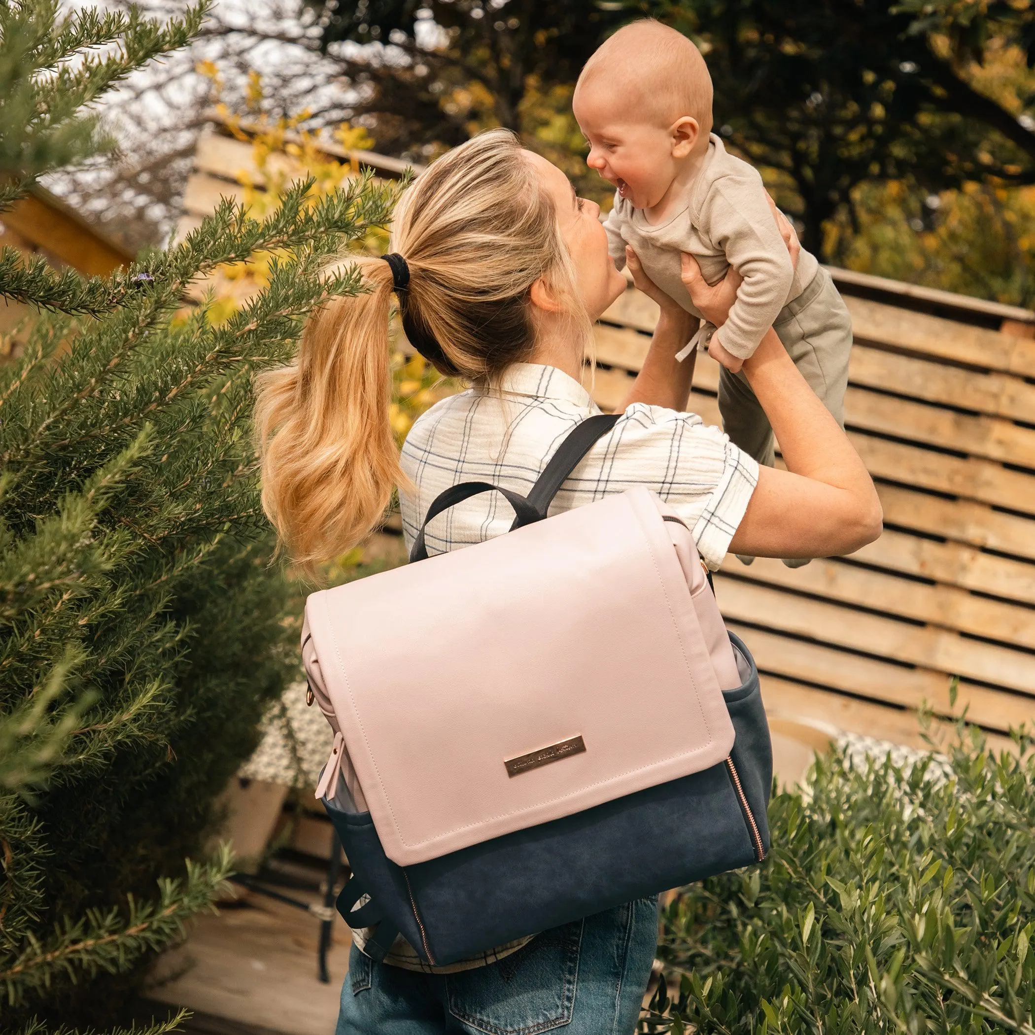 Boxy Backpack in Indigo Blush