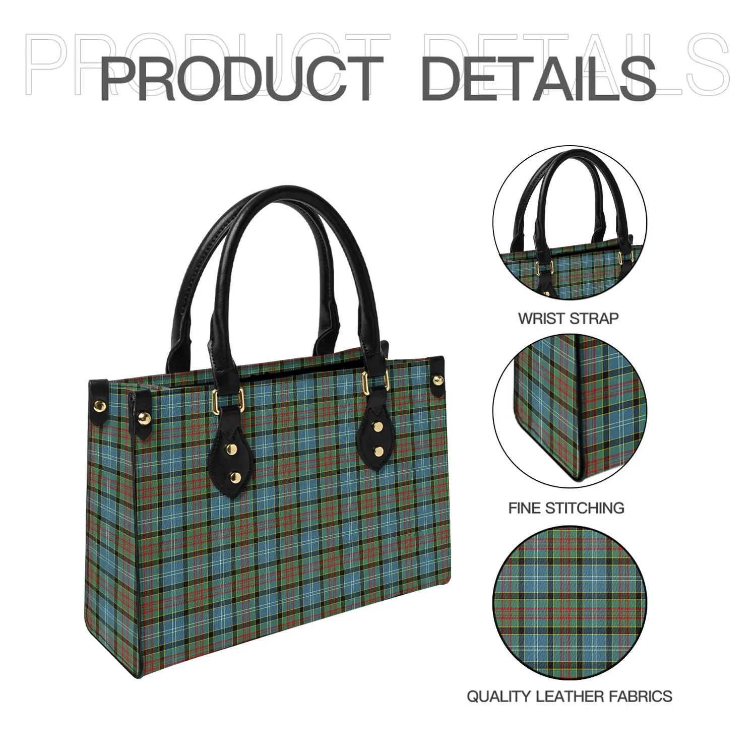 Brisbane Tartan Leather Bag