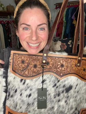 cartwright hand-tooled weekender