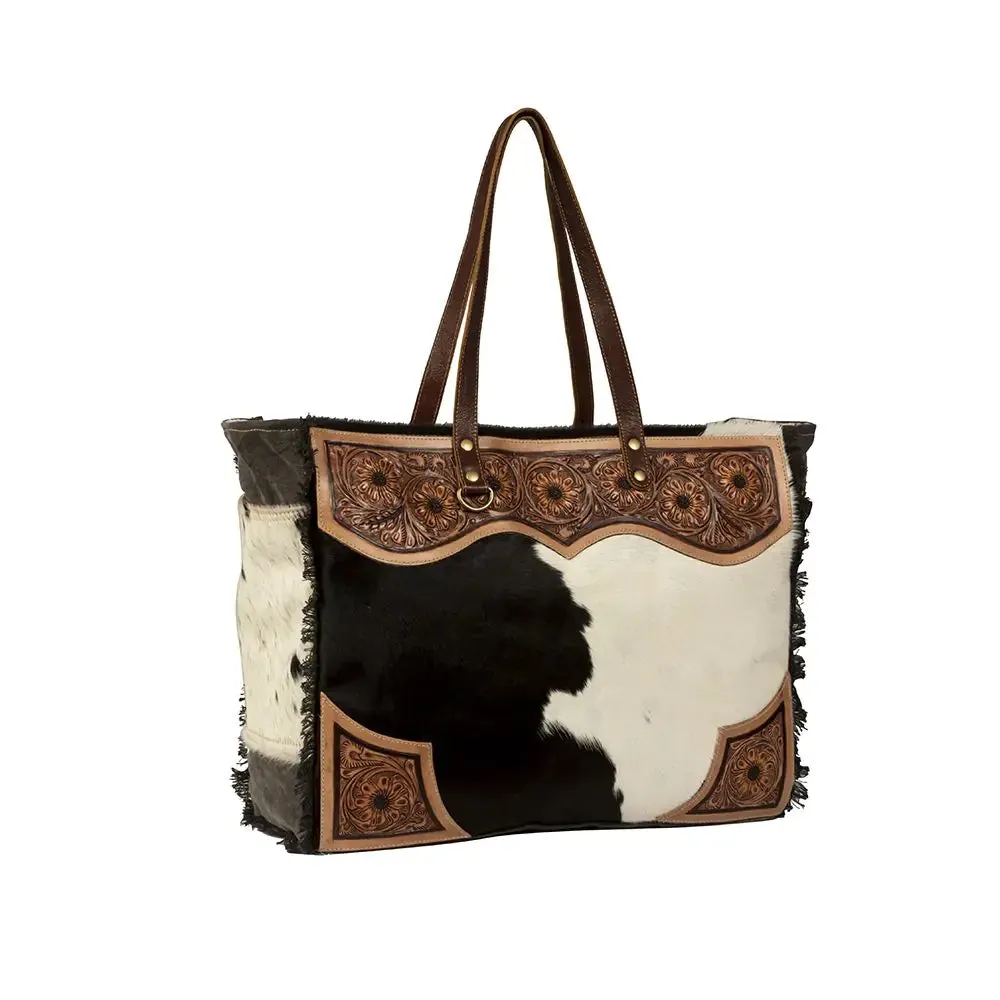 cartwright hand-tooled weekender