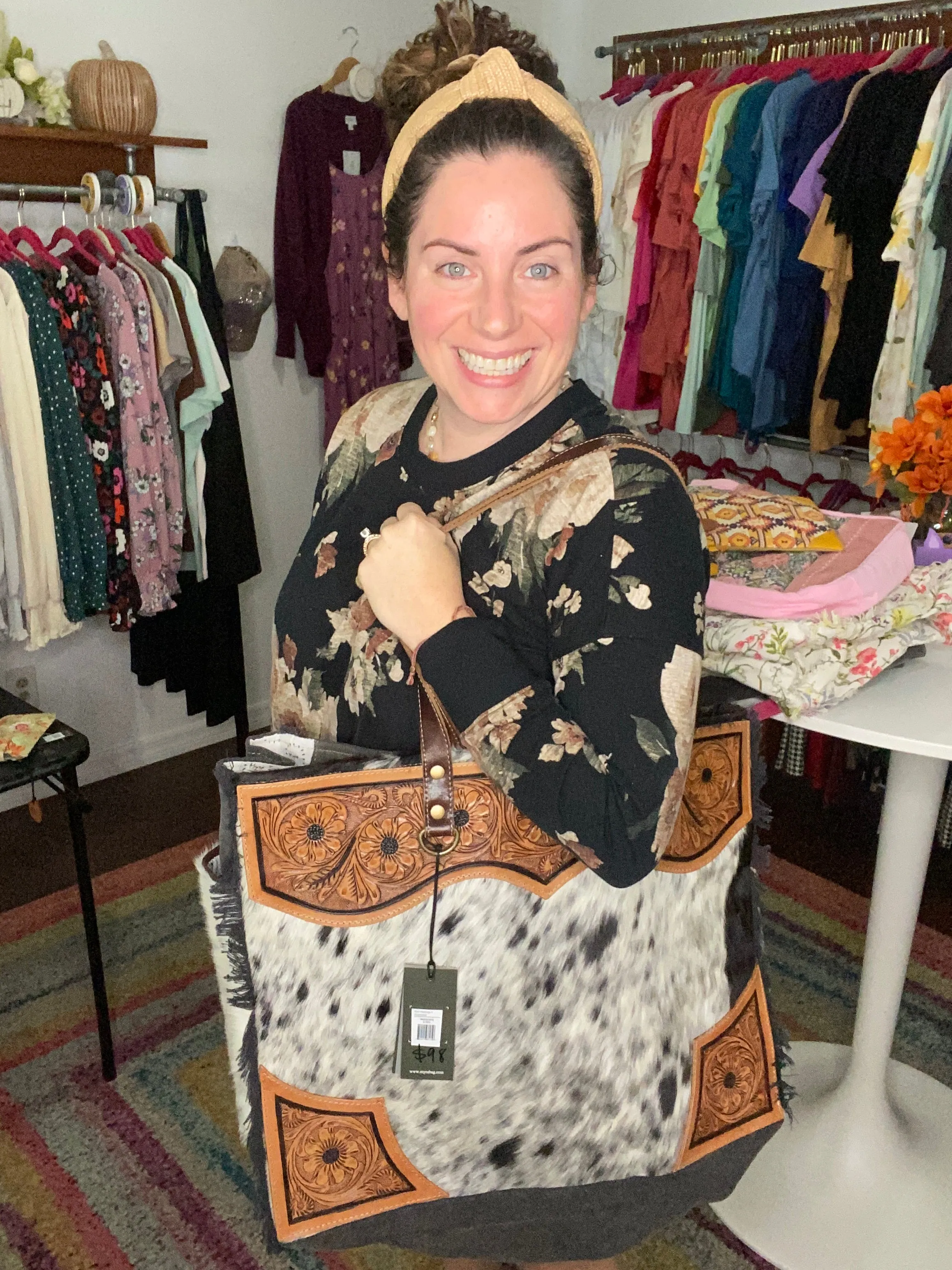 cartwright hand-tooled weekender