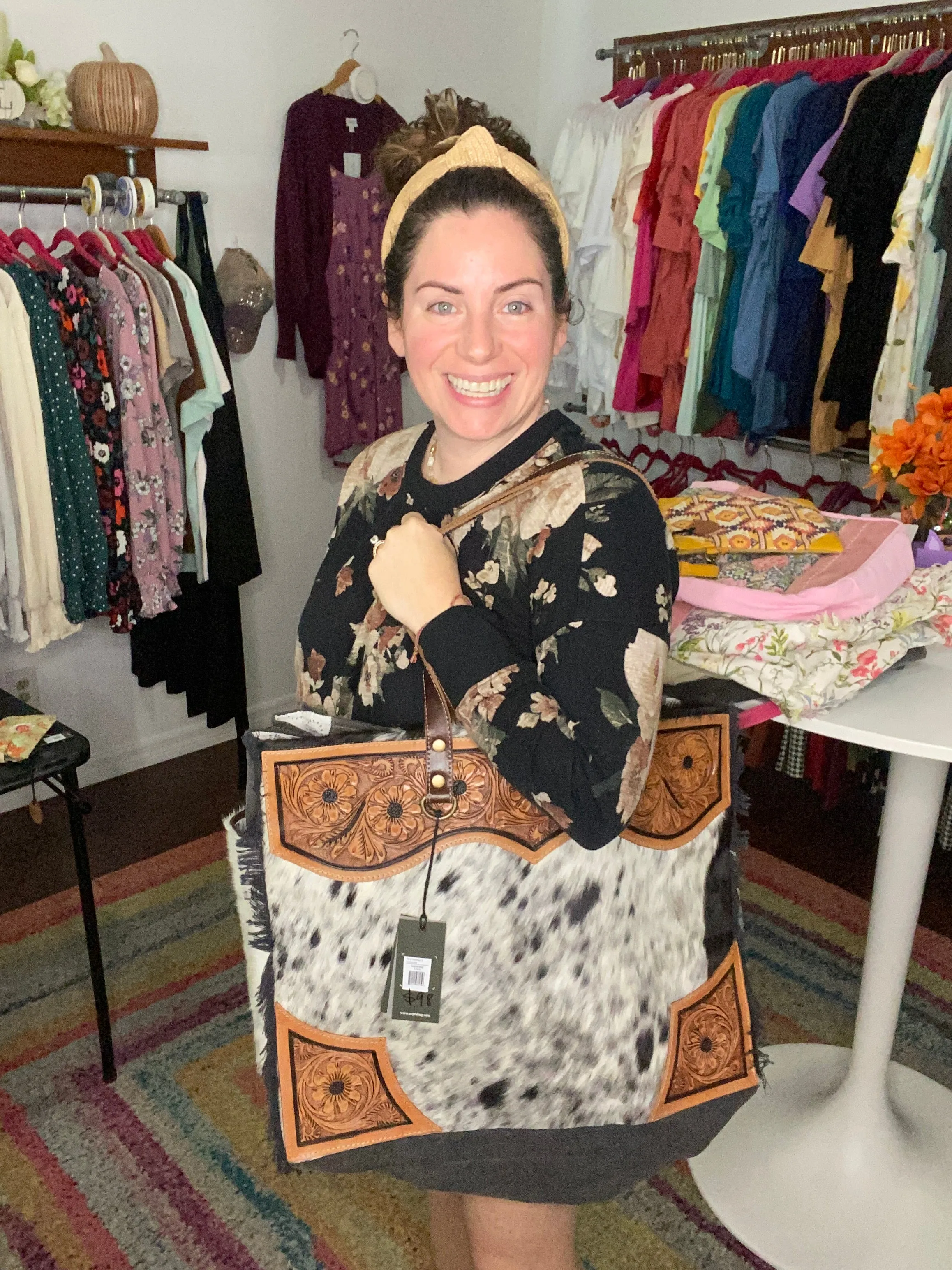 cartwright hand-tooled weekender