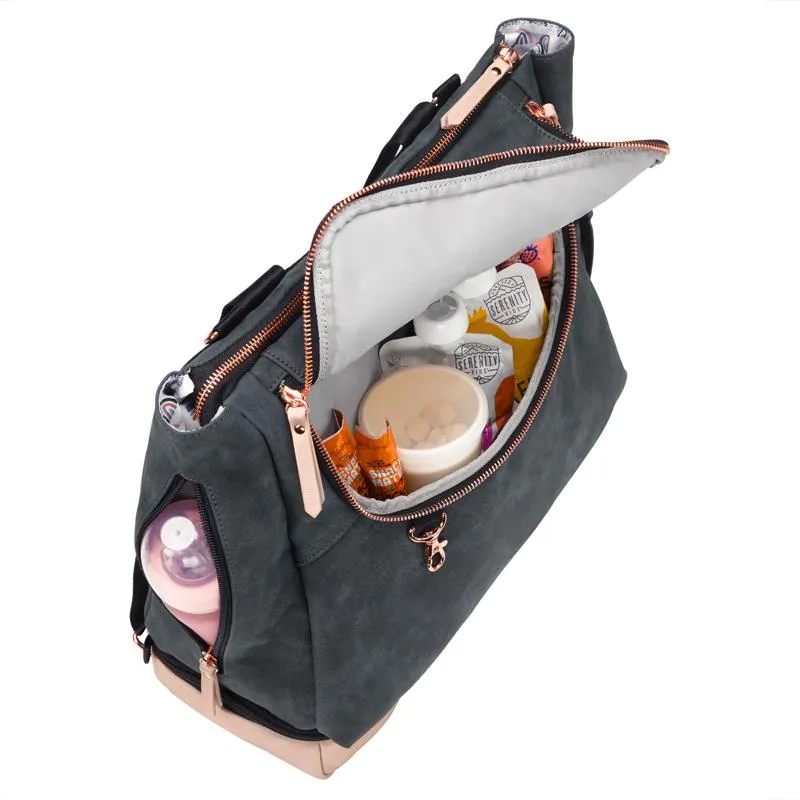 Convertible Tote Backpack Pivot Pack in Indigo Blush
