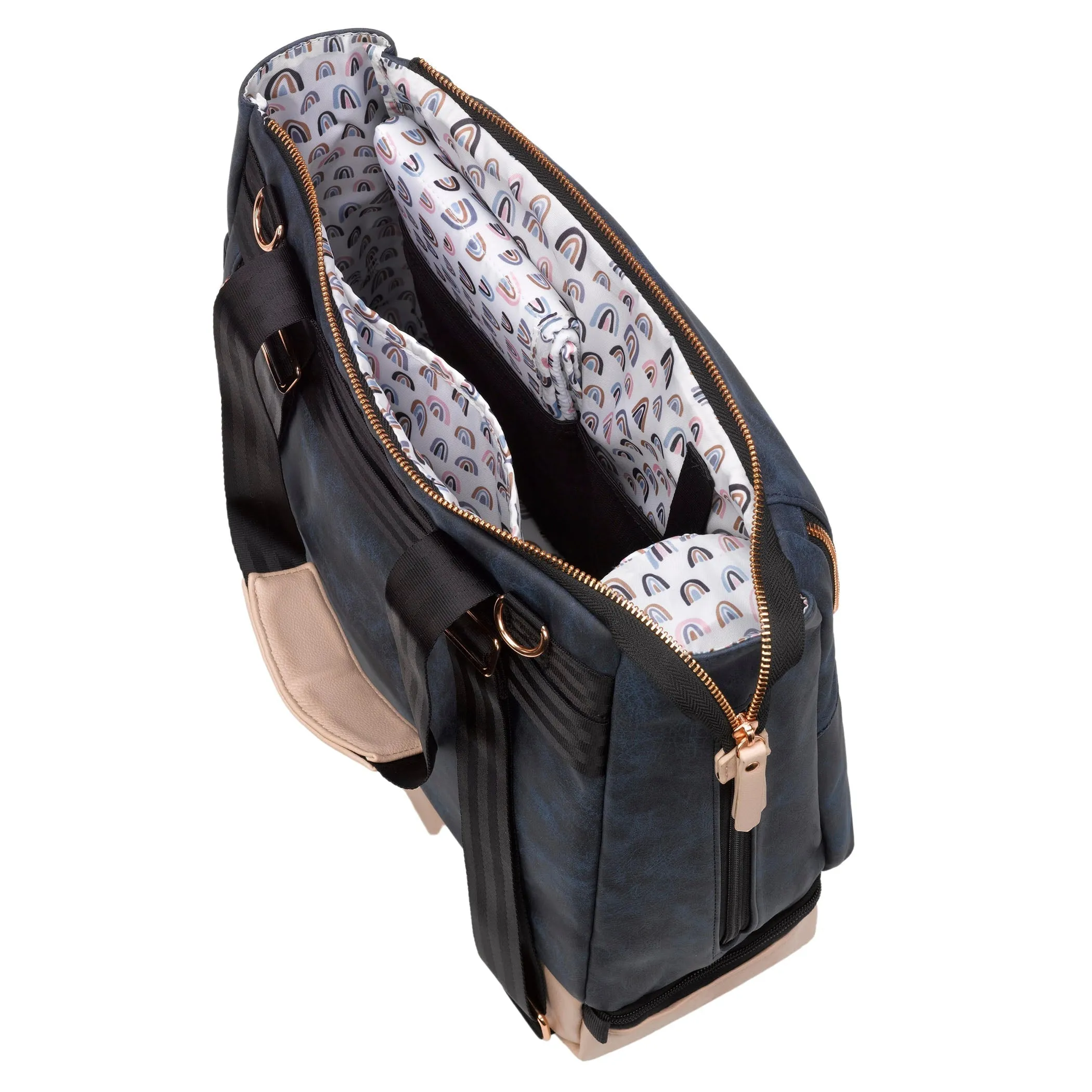 Convertible Tote Backpack Pivot Pack in Indigo Blush