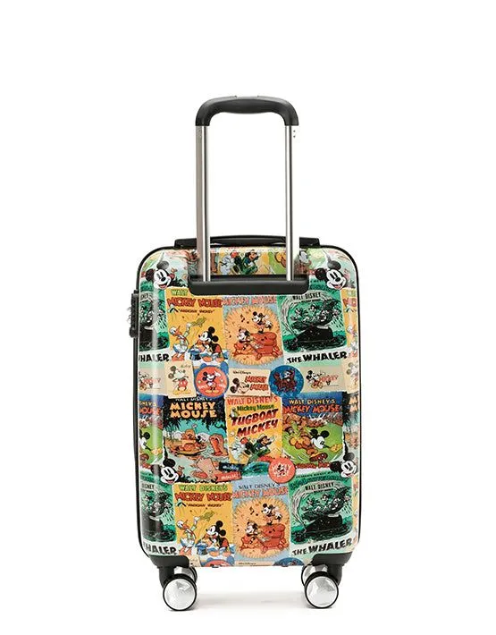 DISNEY MICKEY COMIC Small Carry-on Hard 4wheels Suitcase