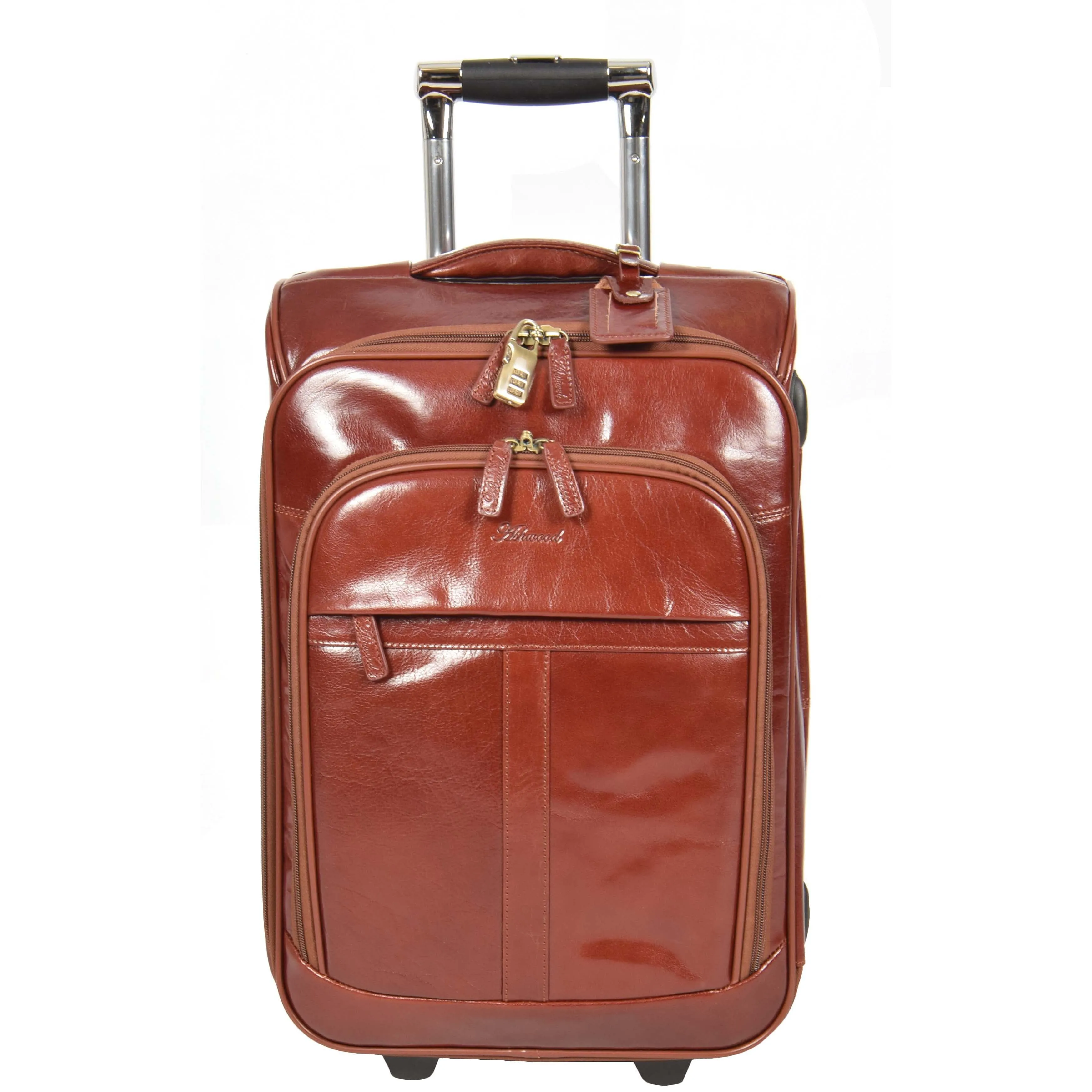 Exclusive Leather Cabin Suitcase Tokyo Cognac