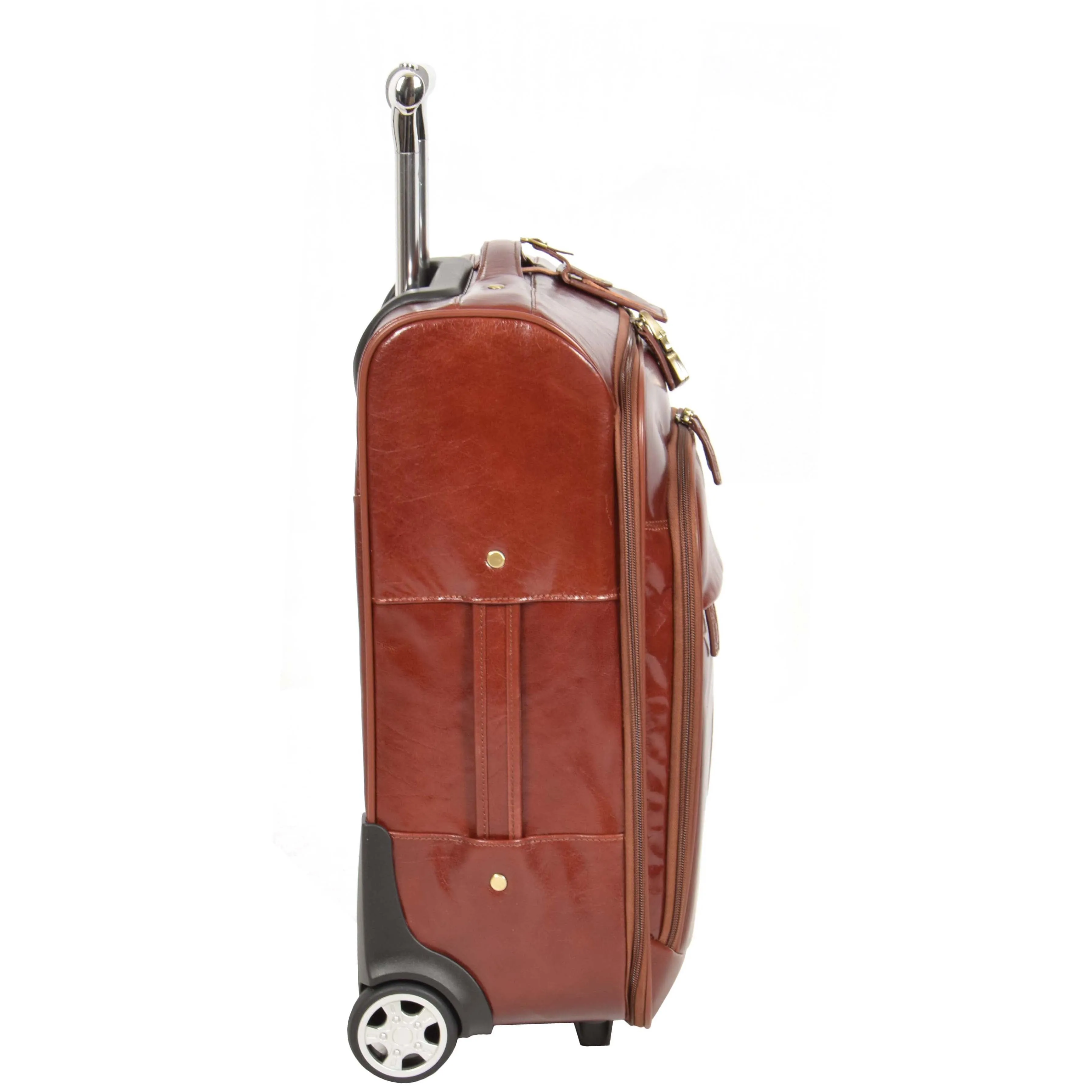 Exclusive Leather Cabin Suitcase Tokyo Cognac