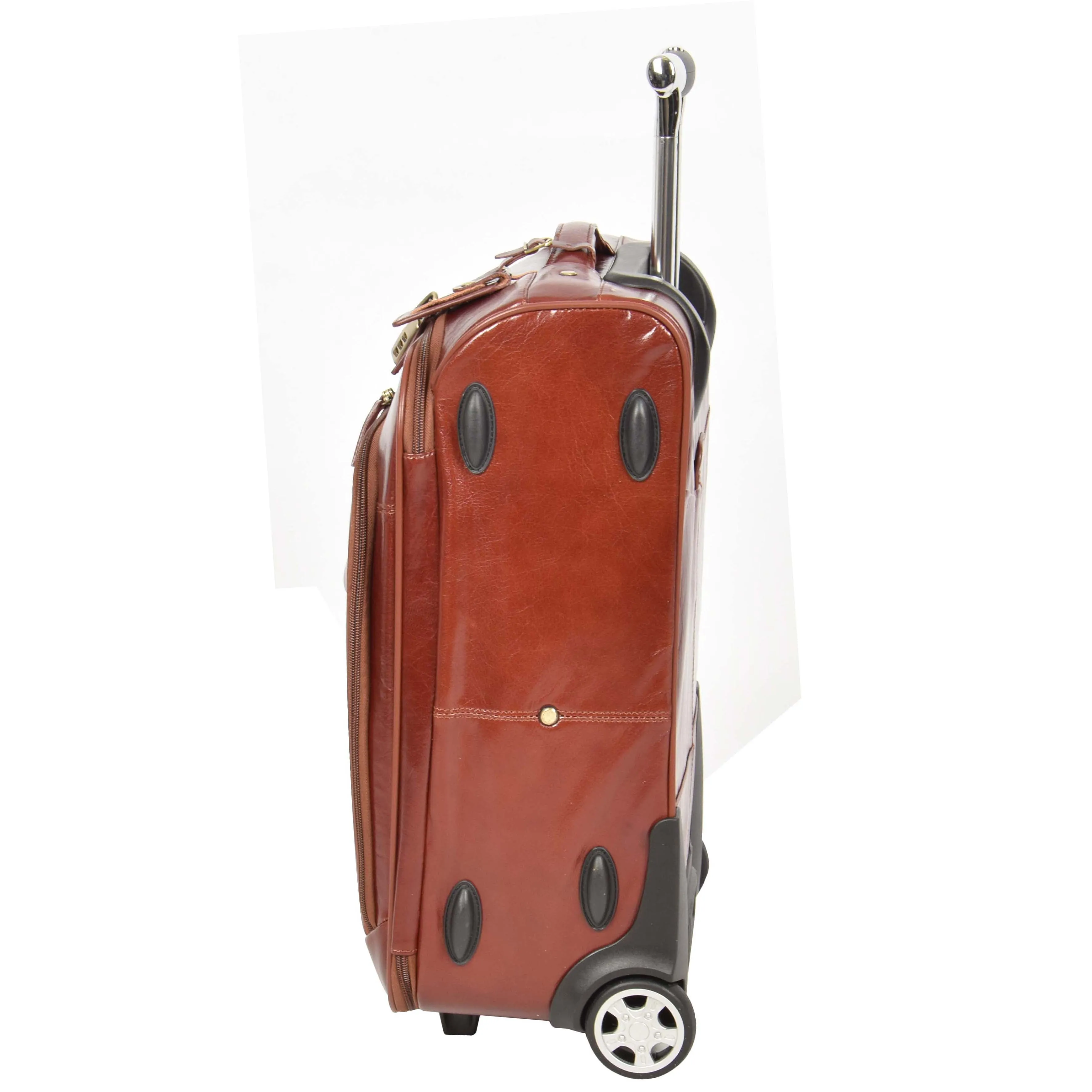 Exclusive Leather Cabin Suitcase Tokyo Cognac