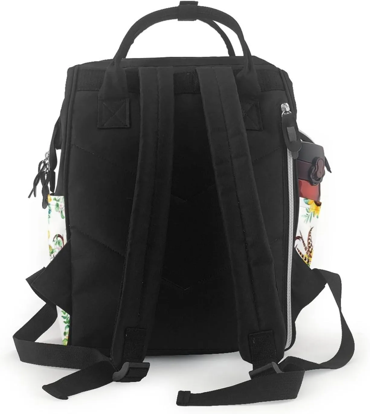 Funny Sunflowers Diaper Bag Backpack for Women Large Capacity Nappy Bag Multifunction Waterproof Mummy Backpacks for Mom Dad Essentials Casual Daypack Travel Bag