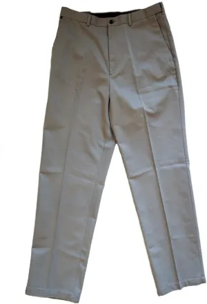 Haggar Men's Work to Weekend Hidden Expandable Waist No Iron Flat Front Pant
