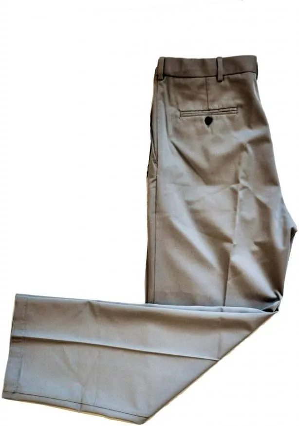 Haggar Men's Work to Weekend Hidden Expandable Waist No Iron Flat Front Pant