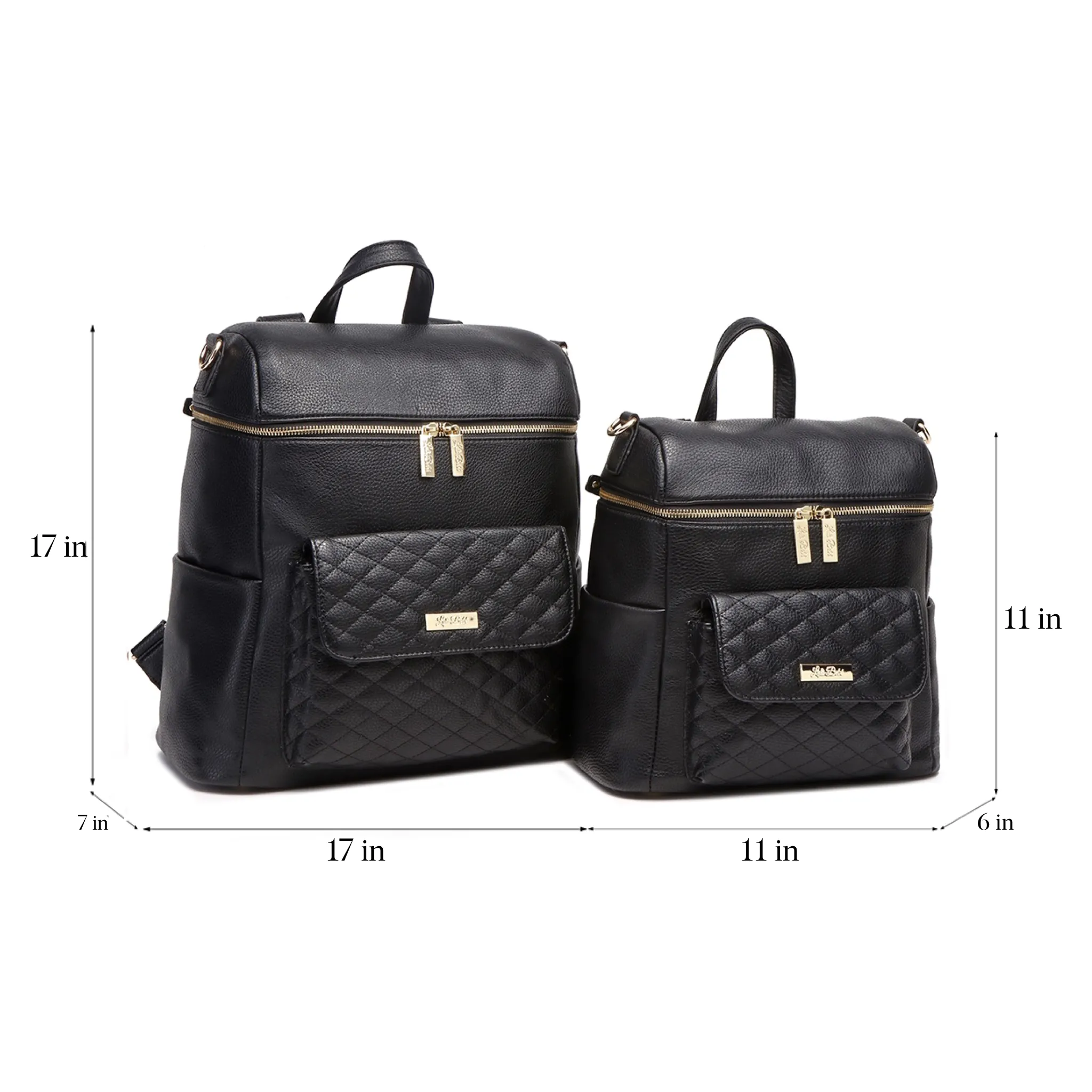 IMPERFECT Petit Monaco Diaper Bag | Ebony Black