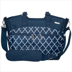 JJ Cole Camber Diaper Bag in Navy Arbor