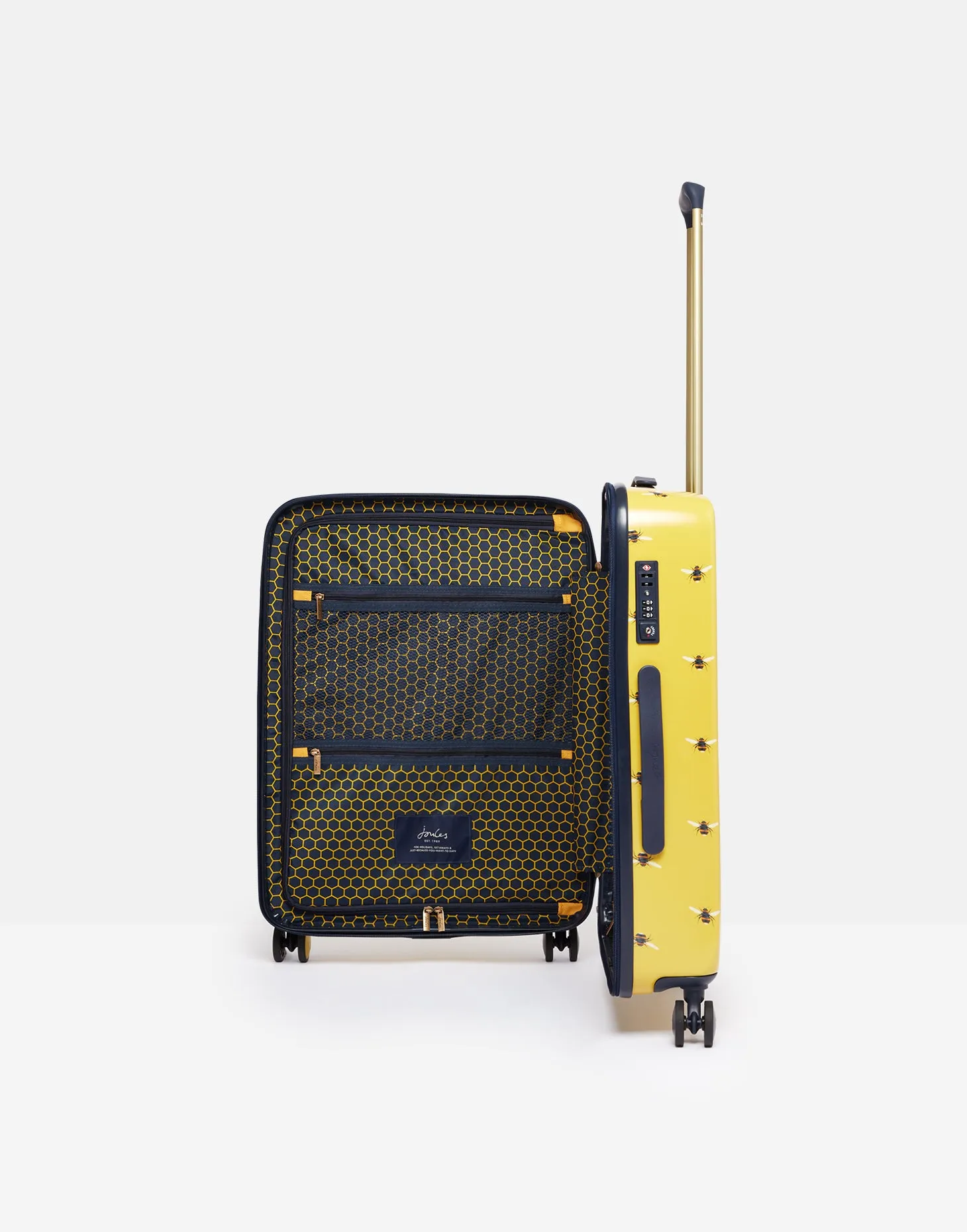 Joules Botanical Bee 76cm 4-Wheel Large Suitcase