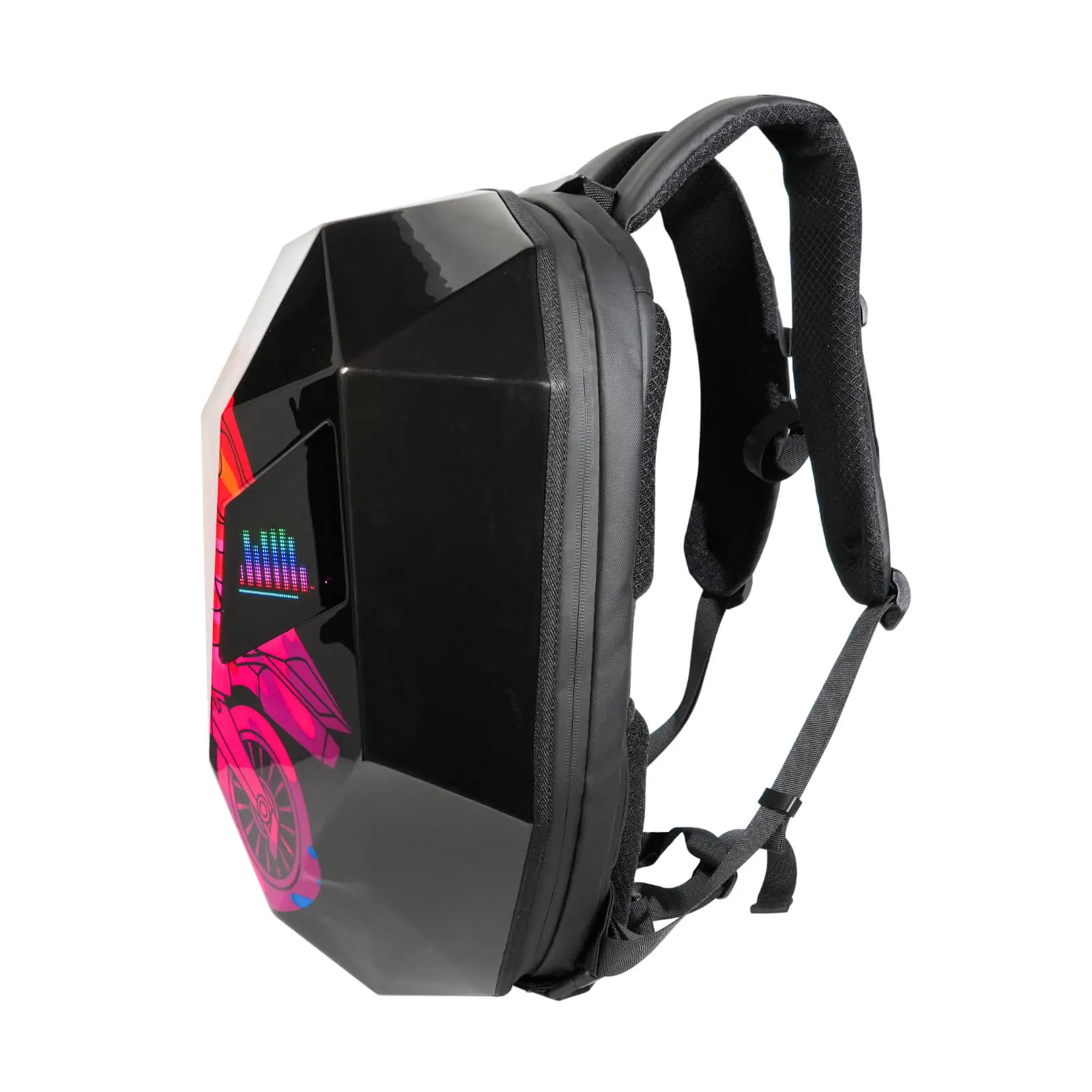 Knight LED Motorcycle Backpack - Masked Design