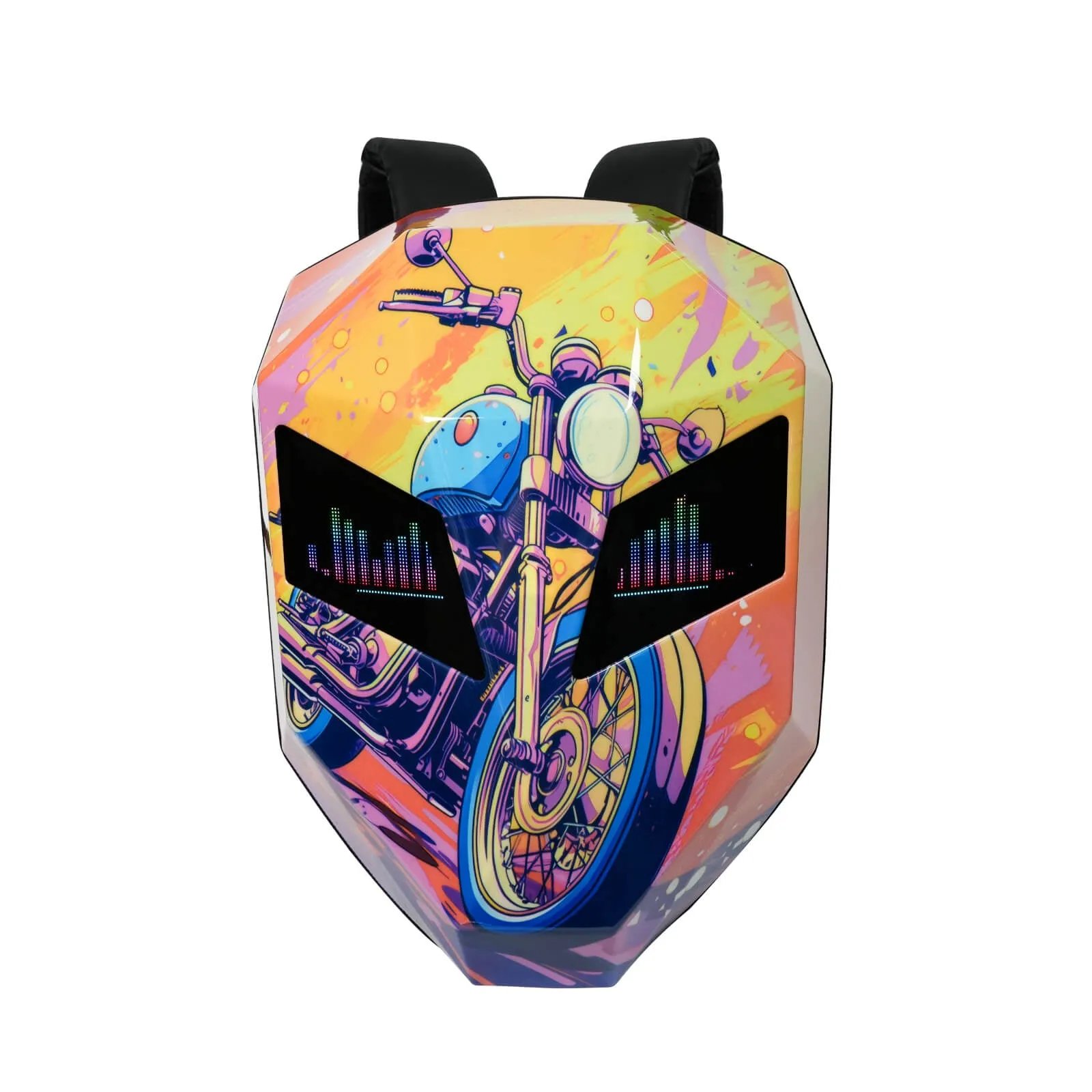 Knight LED Motorcycle Backpack - Masked Design