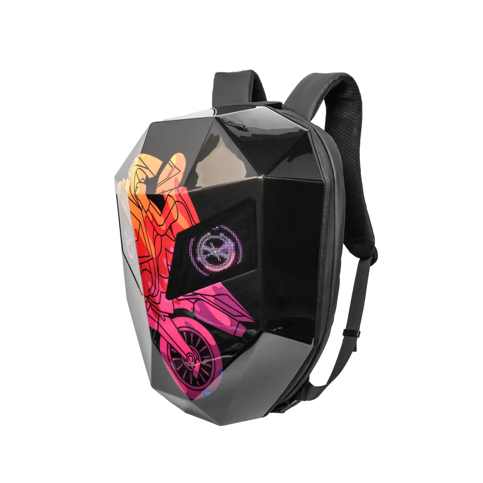 Knight LED Motorcycle Backpack - Masked Design