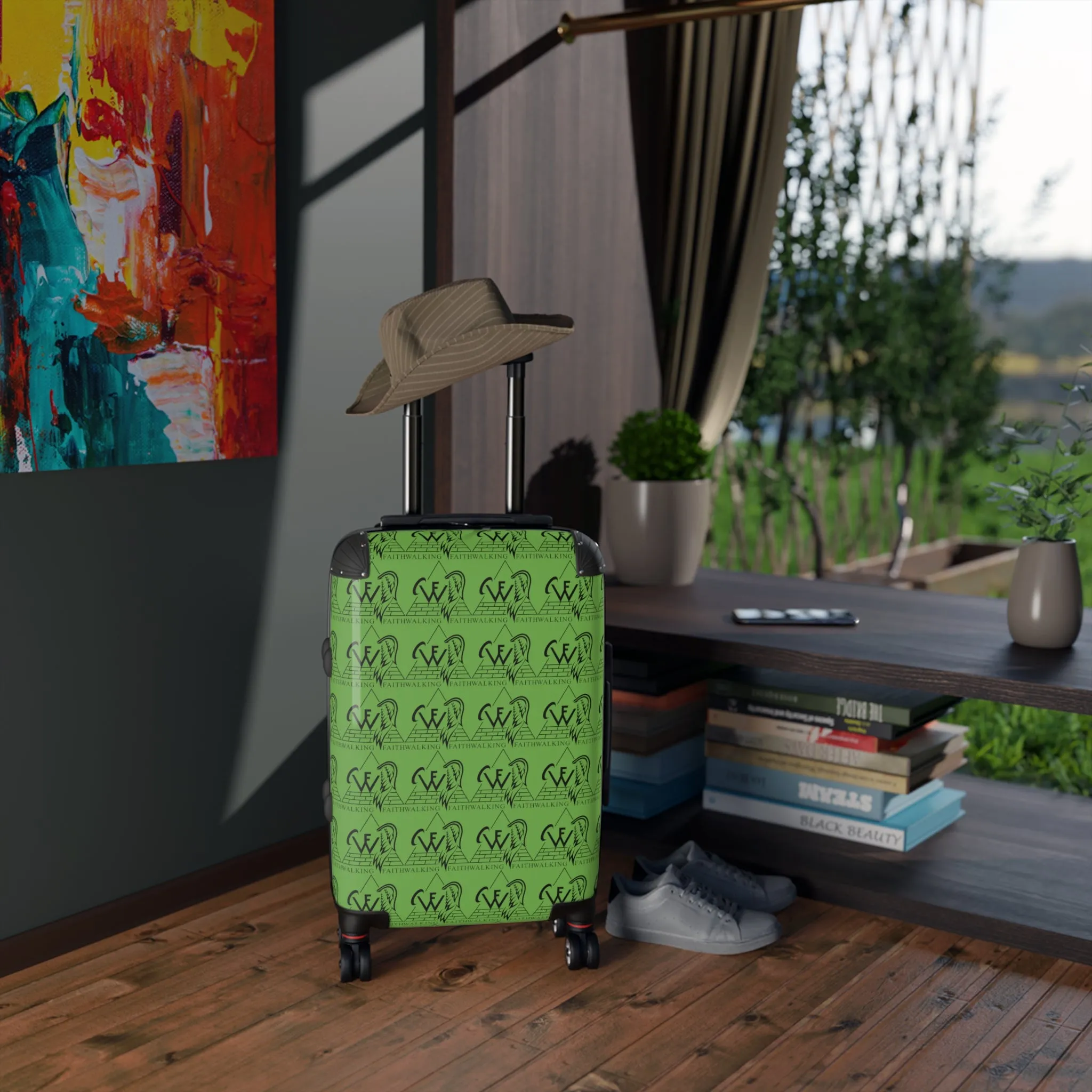 Lime Green Suitcase