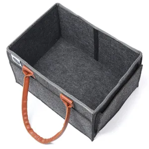 Little Story - Diaper Caddy   Travel Pouch-Medium (Dark Grey)