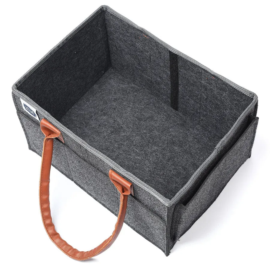 Little Story - Diaper Caddy   Travel Pouch-Medium (Dark Grey)