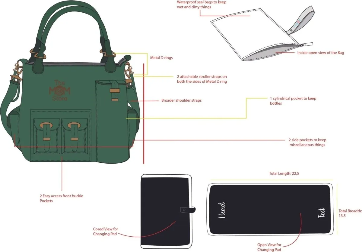 Love My Latte- Premium Diaper Handbag