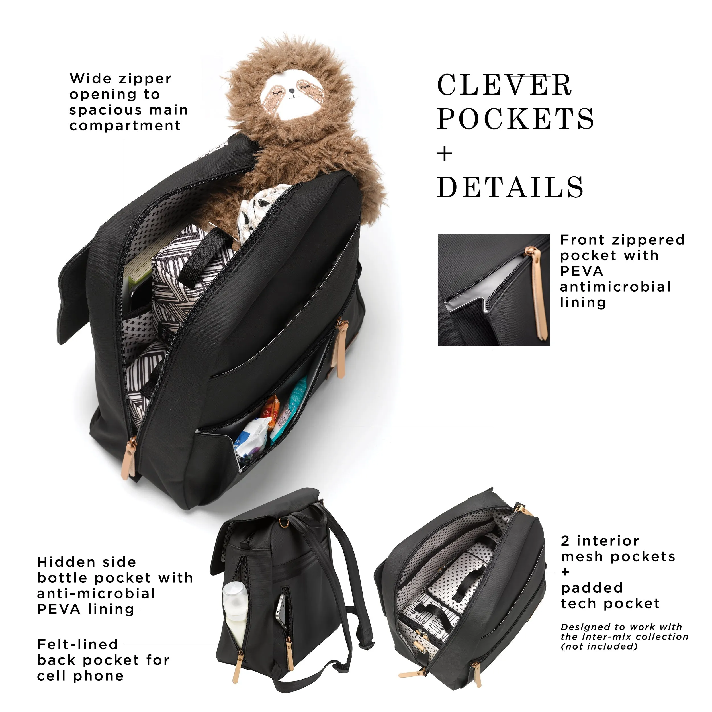 Meta Backpack in Graphite/Black