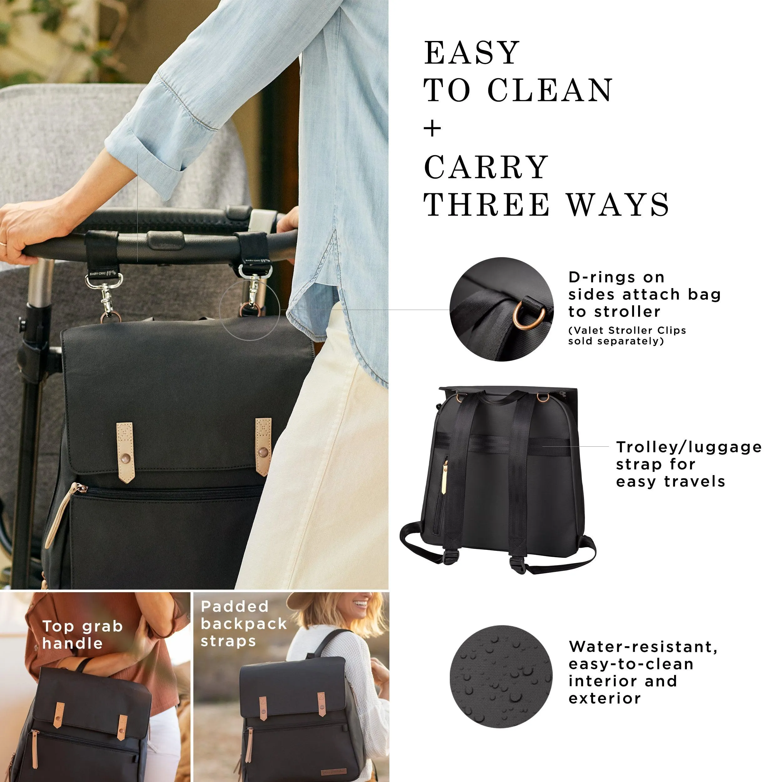 Meta Backpack in Graphite/Black