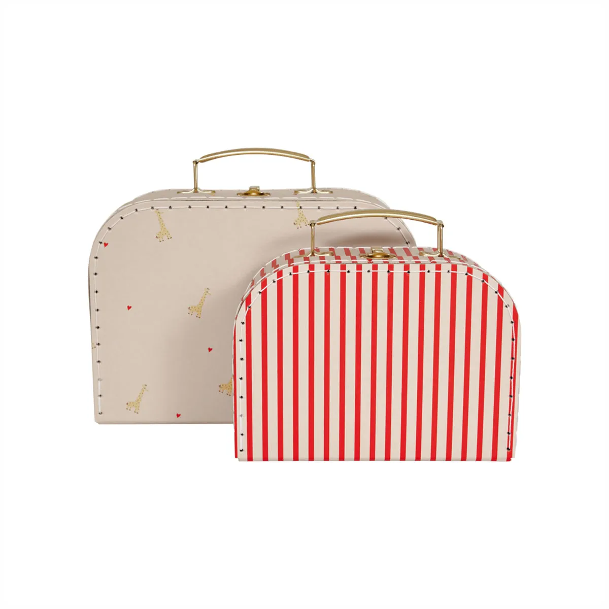 Mini Suitcase Giraffe & Stripe - Set of 2