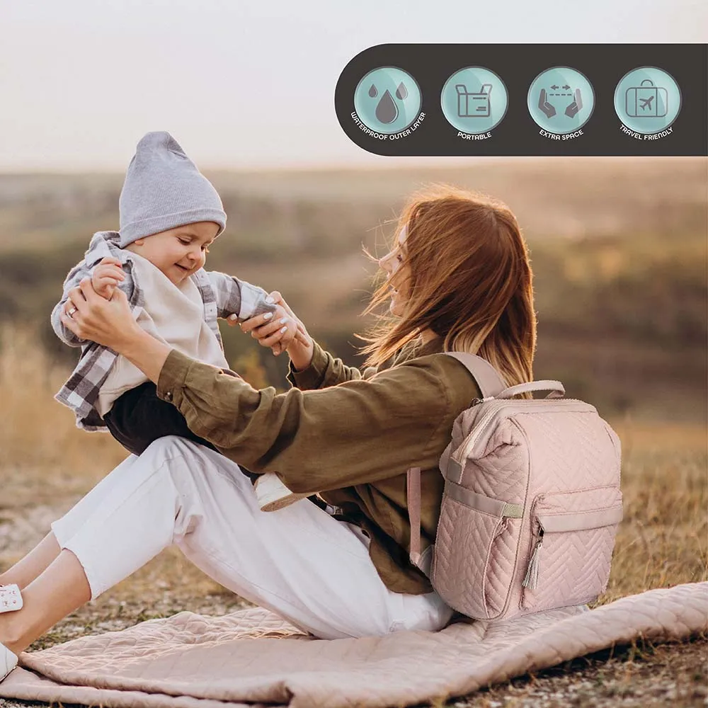 Moon Elisa Diaper Backpack (Pink)