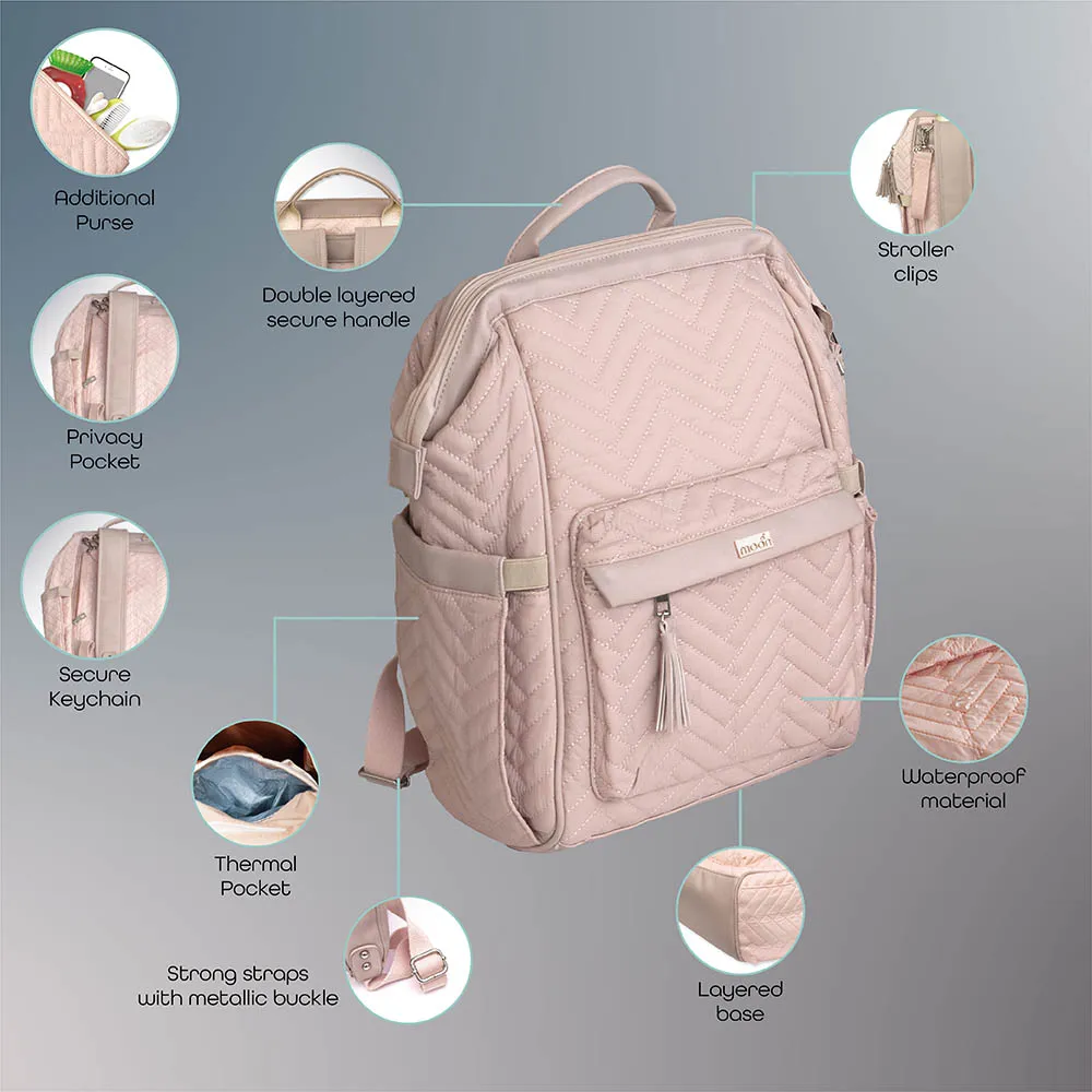 Moon Elisa Diaper Backpack (Pink)
