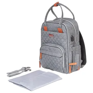 Moon Nutra Diaper Backpack (Grey Melange)
