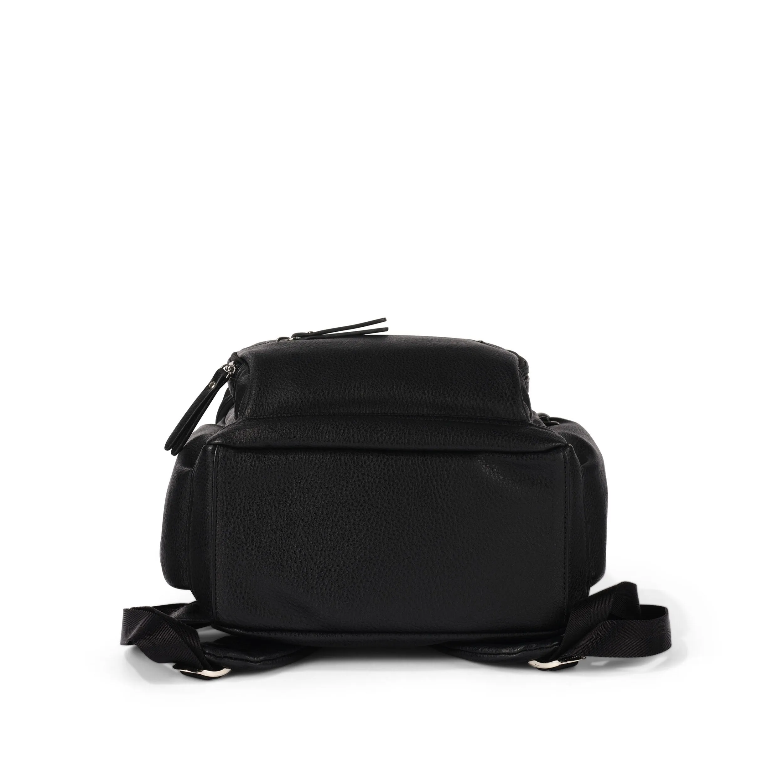 Oioi Mini Signature Backpack - Black Vegan Leather