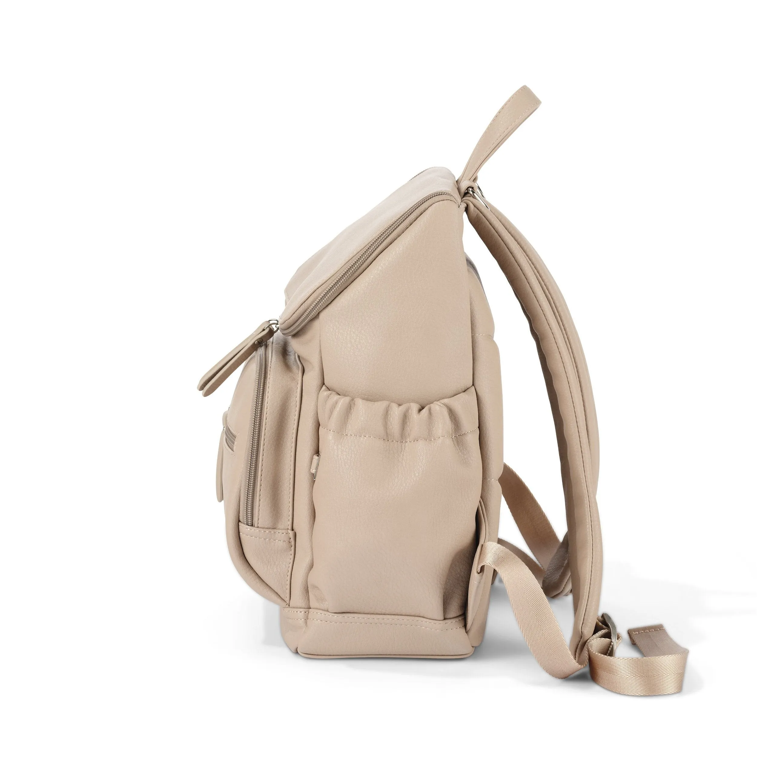 Oioi Mini Signature Backpack - Oat Vegan Leather