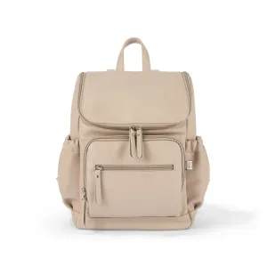 Oioi Mini Signature Backpack - Oat Vegan Leather