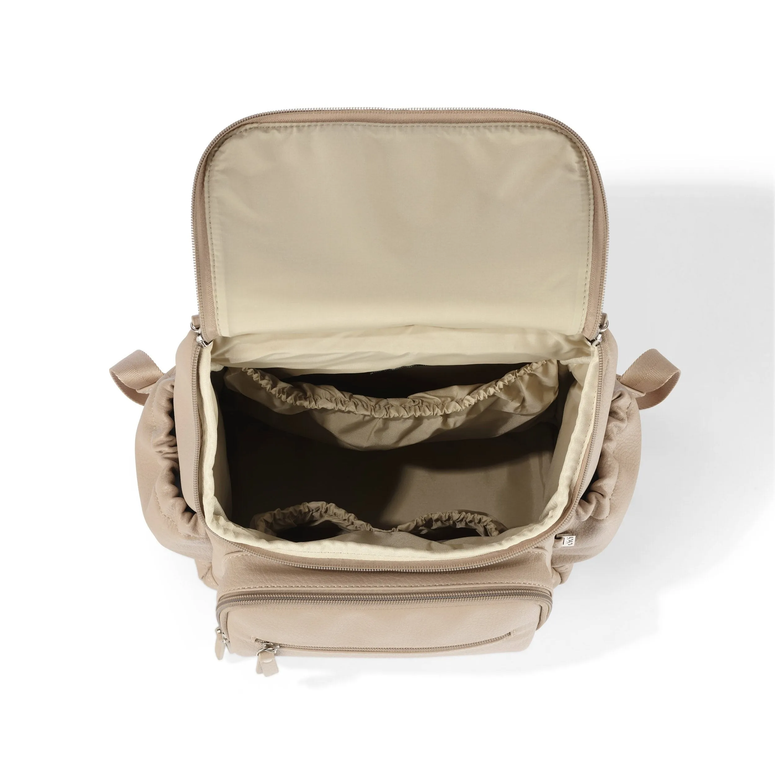 Oioi Mini Signature Backpack - Oat Vegan Leather