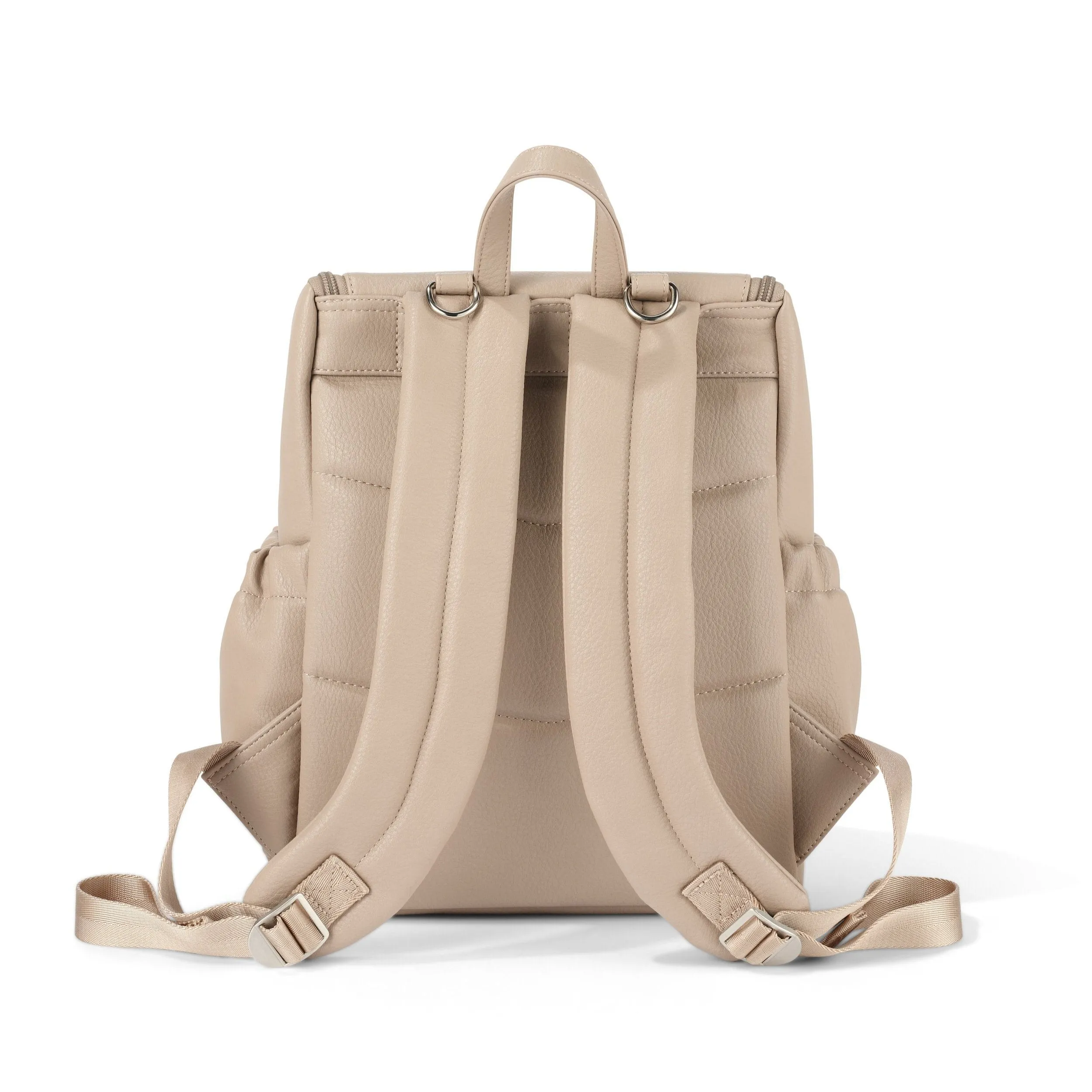 Oioi Mini Signature Backpack - Oat Vegan Leather