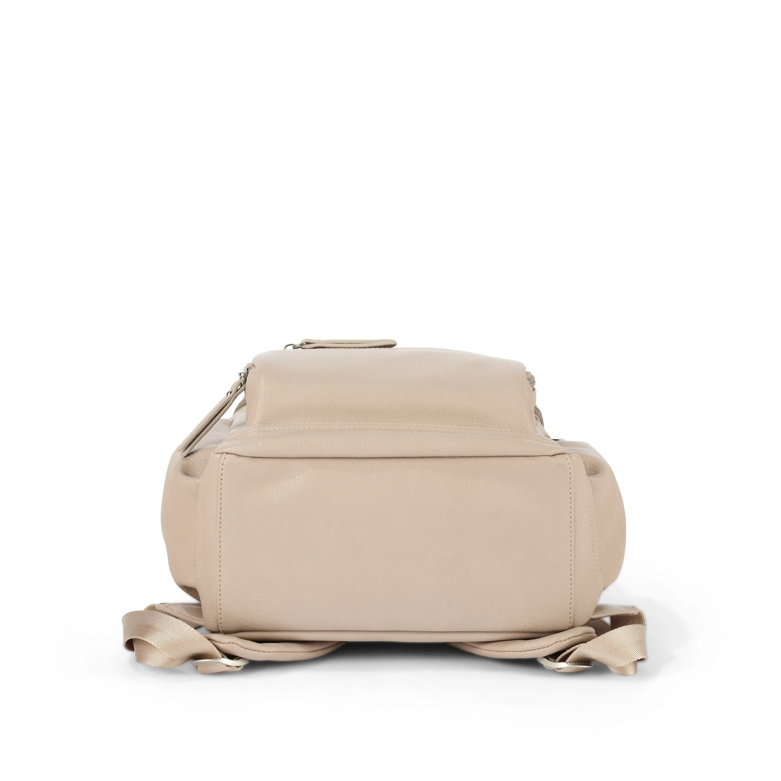 Oioi Mini Signature Backpack - Oat Vegan Leather