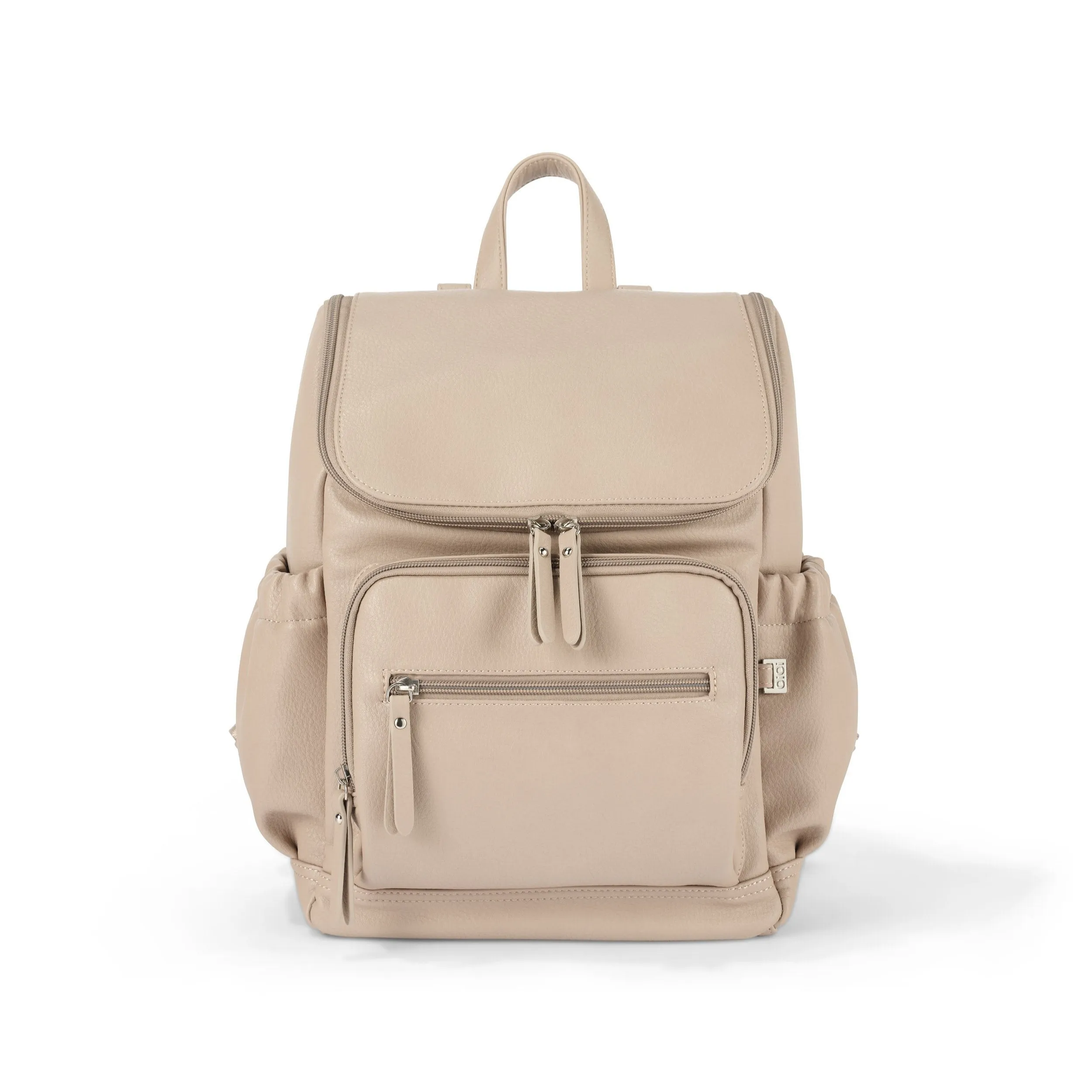 Oioi Mini Signature Backpack - Oat Vegan Leather