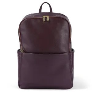 Oioi Multitasker Diaper Backpack - Mulberry Vegan Leather