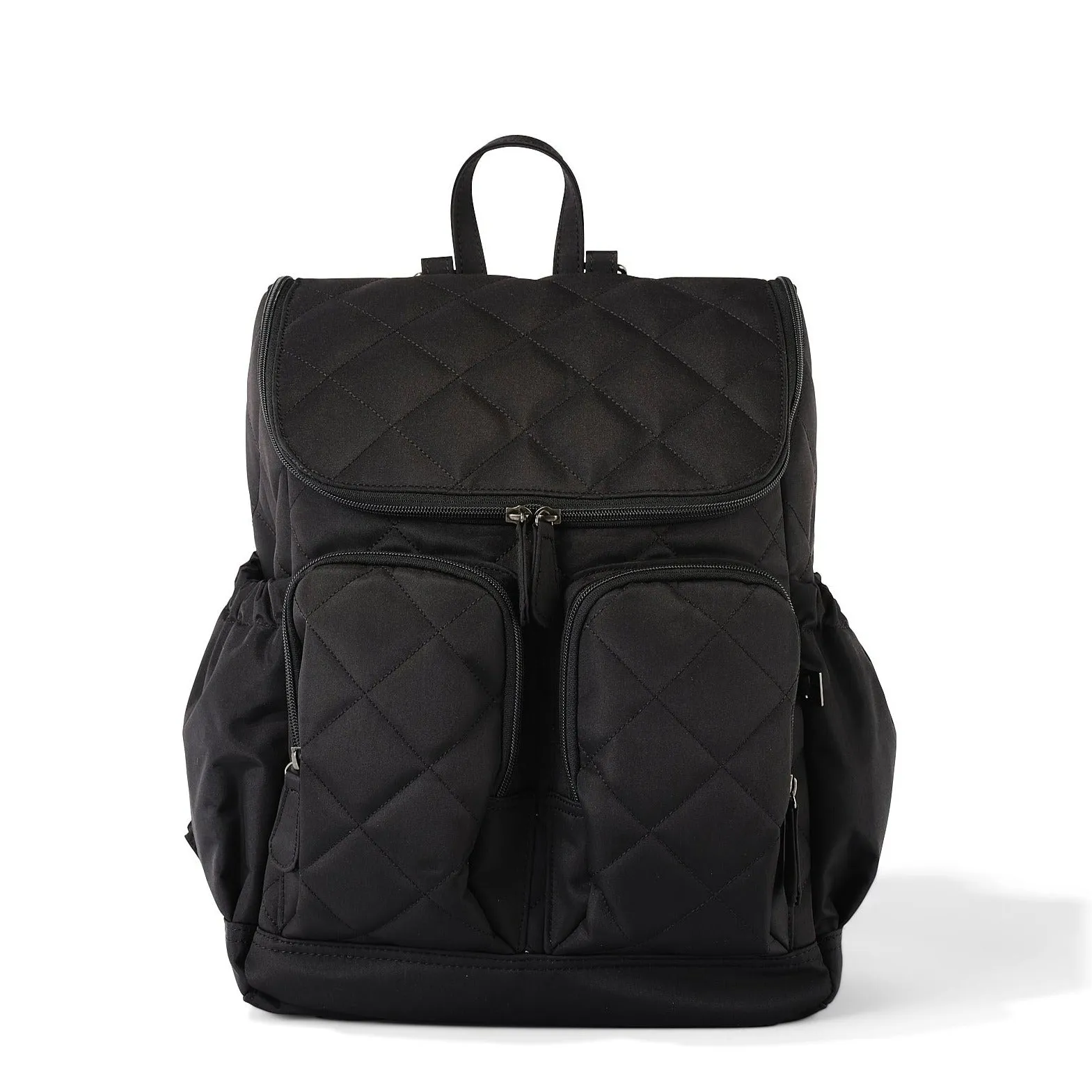 Oioi Signature Diaper Backpack - Black Diamond Quilt