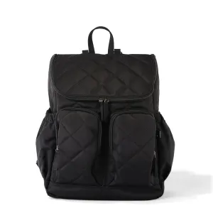 Oioi Signature Diaper Backpack - Black Diamond Quilt