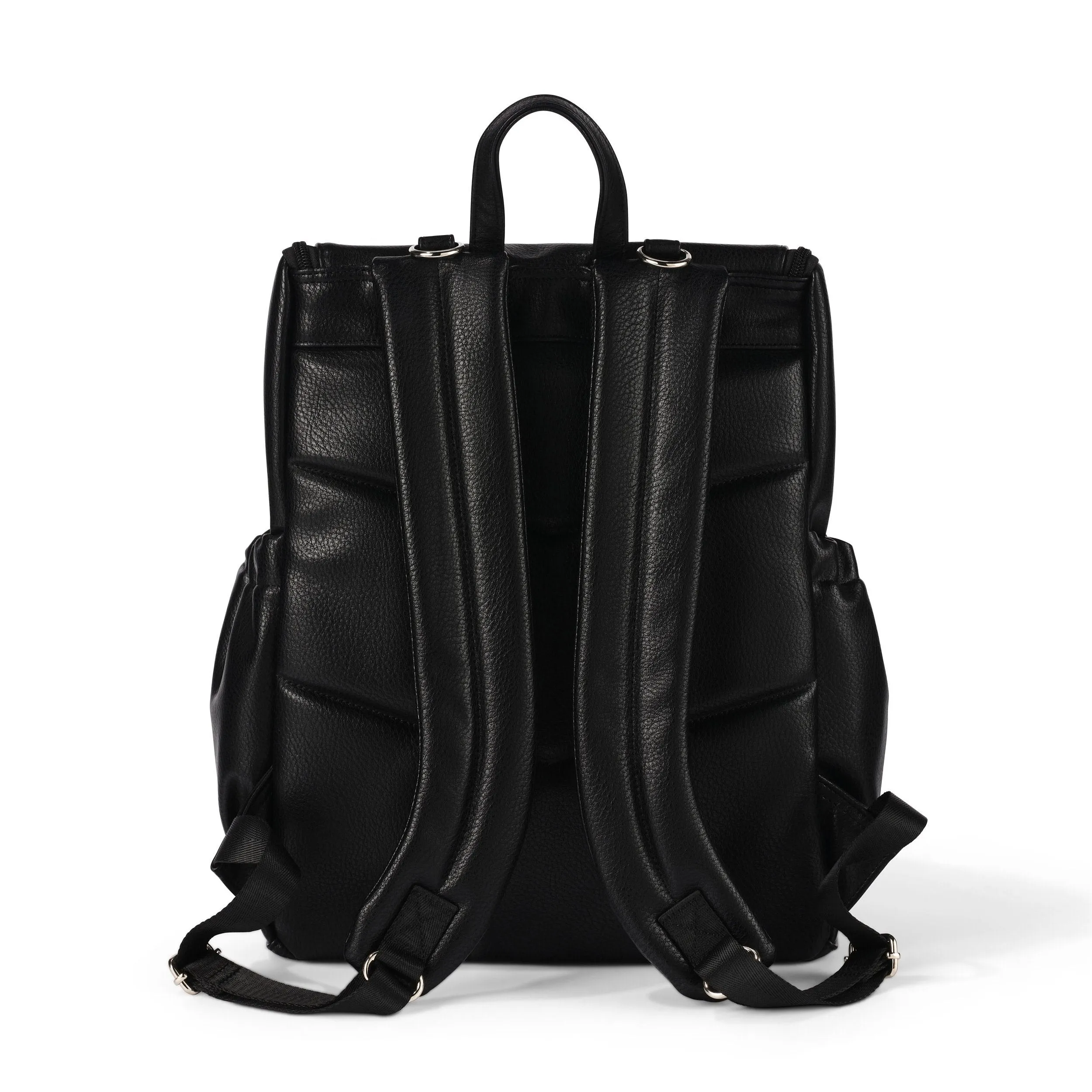 Oioi Signature Diaper Backpack - Black Dimple Vegan Leather