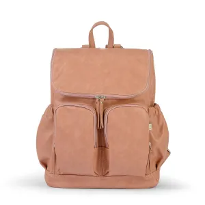 Oioi Signature Diaper Backpack - Dusty Rose Vegan Leather