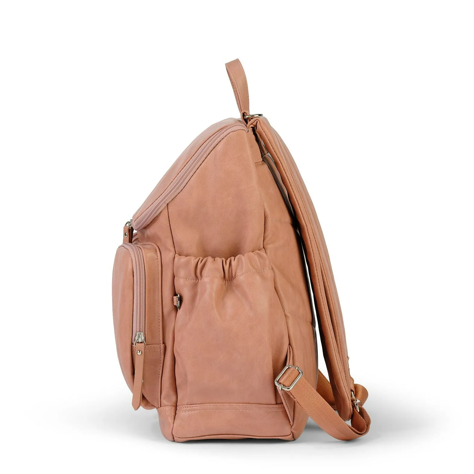 Oioi Signature Diaper Backpack - Dusty Rose Vegan Leather