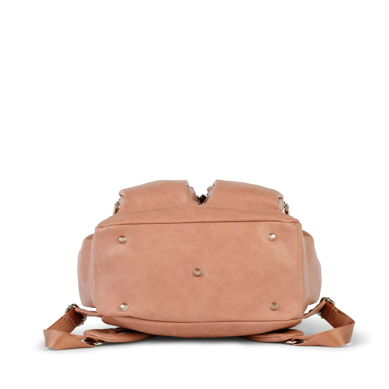 Oioi Signature Diaper Backpack - Dusty Rose Vegan Leather