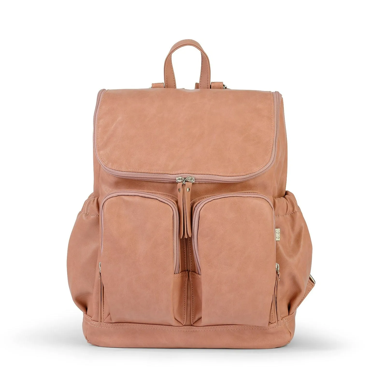 Oioi Signature Diaper Backpack - Dusty Rose Vegan Leather